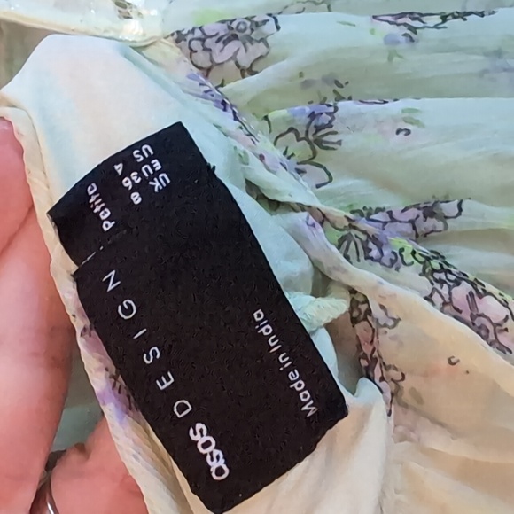 ASOS Light Green Floral Midi Dress - Picture 5 of 5